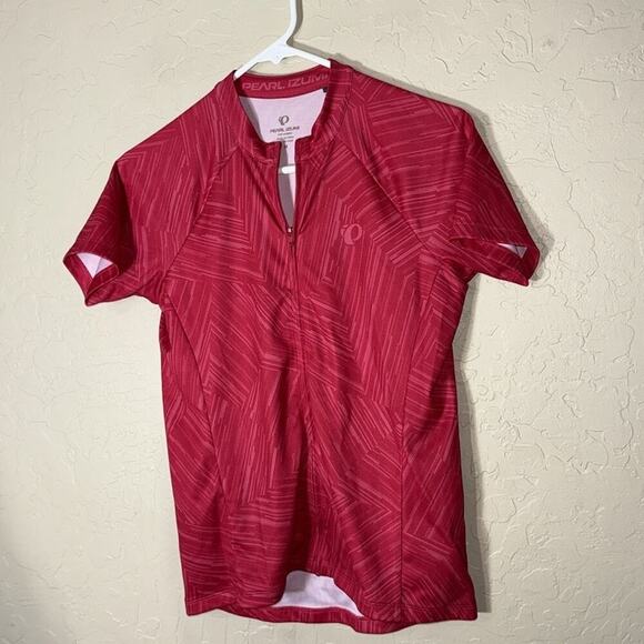 Pearl Izumi women’s pink zipper front bike short sleeve shirt - Picture 7 of 7